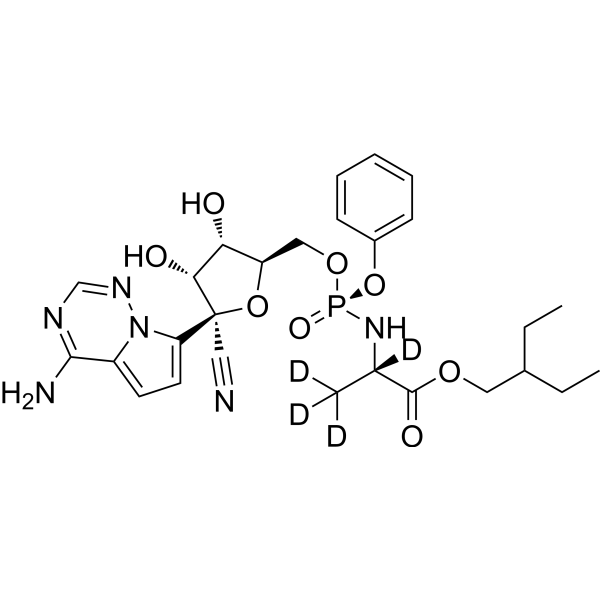 Remdesivir-d<sub>4</sub> Chemical Structure