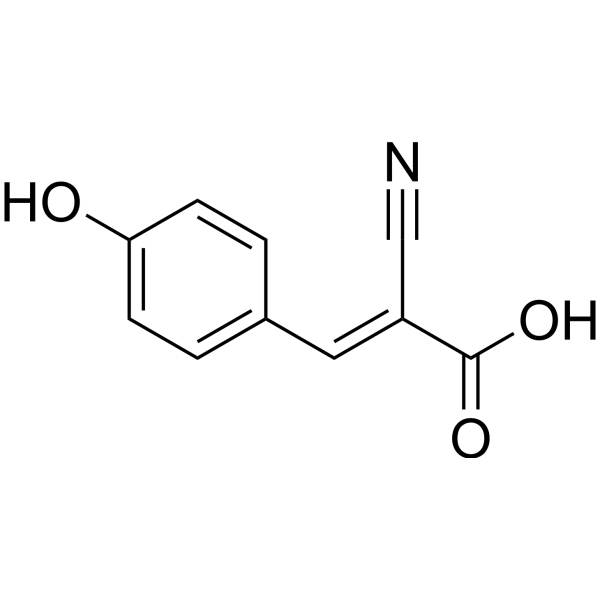 α-Cyano-4-hydroxycinnamic acid Chemical Structure