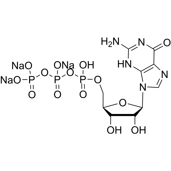 Guanosine 5'-triphosphate trisodium salt Chemical Structure