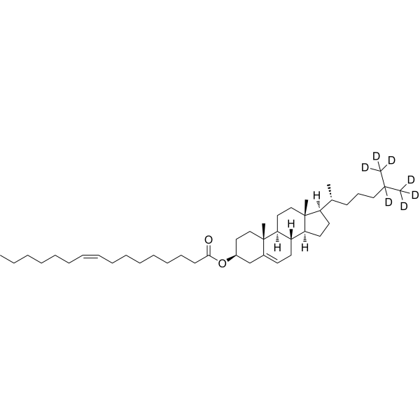 16:1 Cholesteryl ester-d<sub>7</sub> Chemical Structure