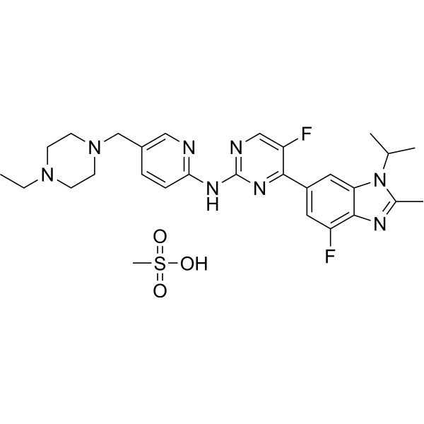 Abemaciclib methanesulfonate Chemical Structure