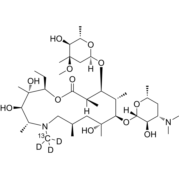 Azithromycin-<sup>13</sup>C,d<sub>3</sub>-1 Chemical Structure