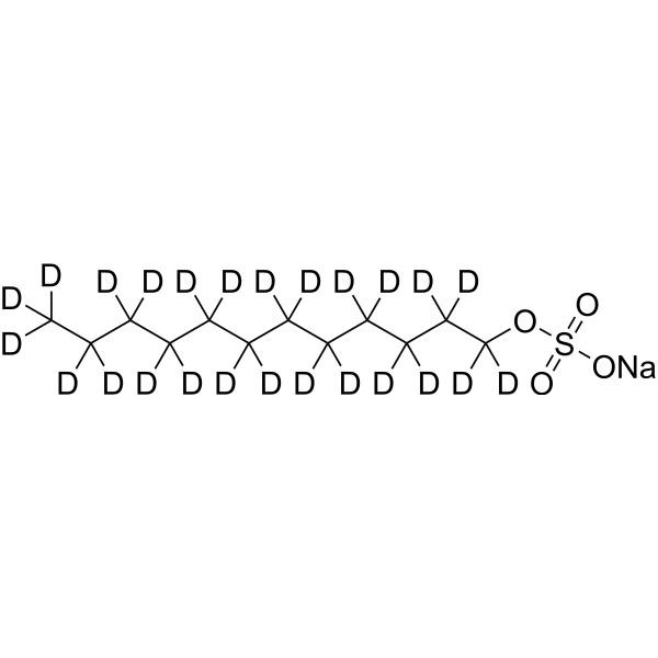 Sodium-dodecyl sulfate-d<sub>25</sub> Chemical Structure