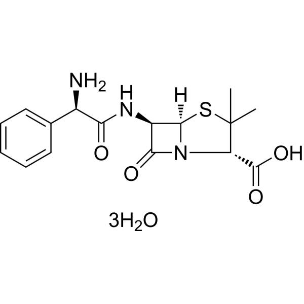 Ampicillin trihydrate Chemical Structure