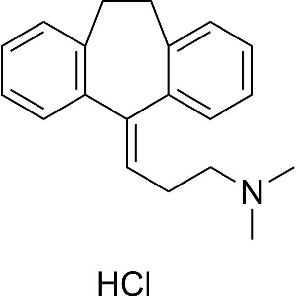 Amitriptyline hydrochloride Chemical Structure