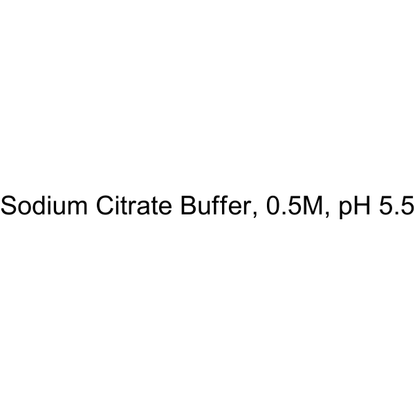 Sodium Citrate Buffer, 0.5M, pH 5.5 Chemical Structure