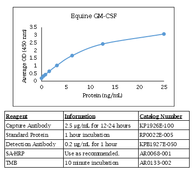 Equine GM-CSF Standard Curve