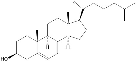 7-dehydrocholesterol chemical structure Focus Biomolecules